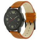 Titan Quartz Analog Black Dial Leather Strap Watch for Men