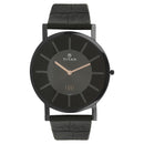 Titan Quartz Analog Black Dial Leather Strap Watch for Men