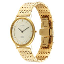 TITAN Edge Metal Yellow Dial Stainless Steel Strap Watch Men