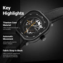 Titan Octane Aerobatics Black Dial Automatic Fabric Strap watch for Men