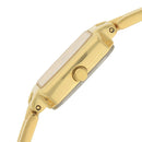 Titan Quartz Analog Champagne Dial Stainless Steel Strap Watch for Women