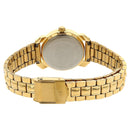 Titan Quartz Analog Champagne Dial Stainless Steel Strap Watch for Women