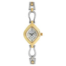 Titan Quartz Analog White Dial Stainless Steel Strap Watch for Women