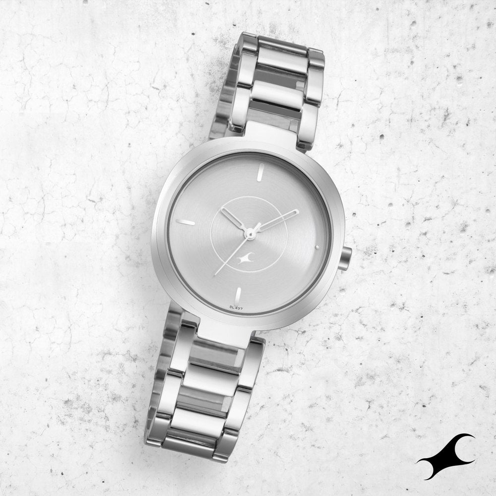 Fastrack silver strap watches best sale