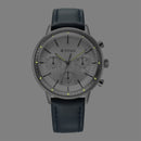 Titan Light Leathers Quartz Multifunction Black Dial Stainless Steel Strap Watch for Men