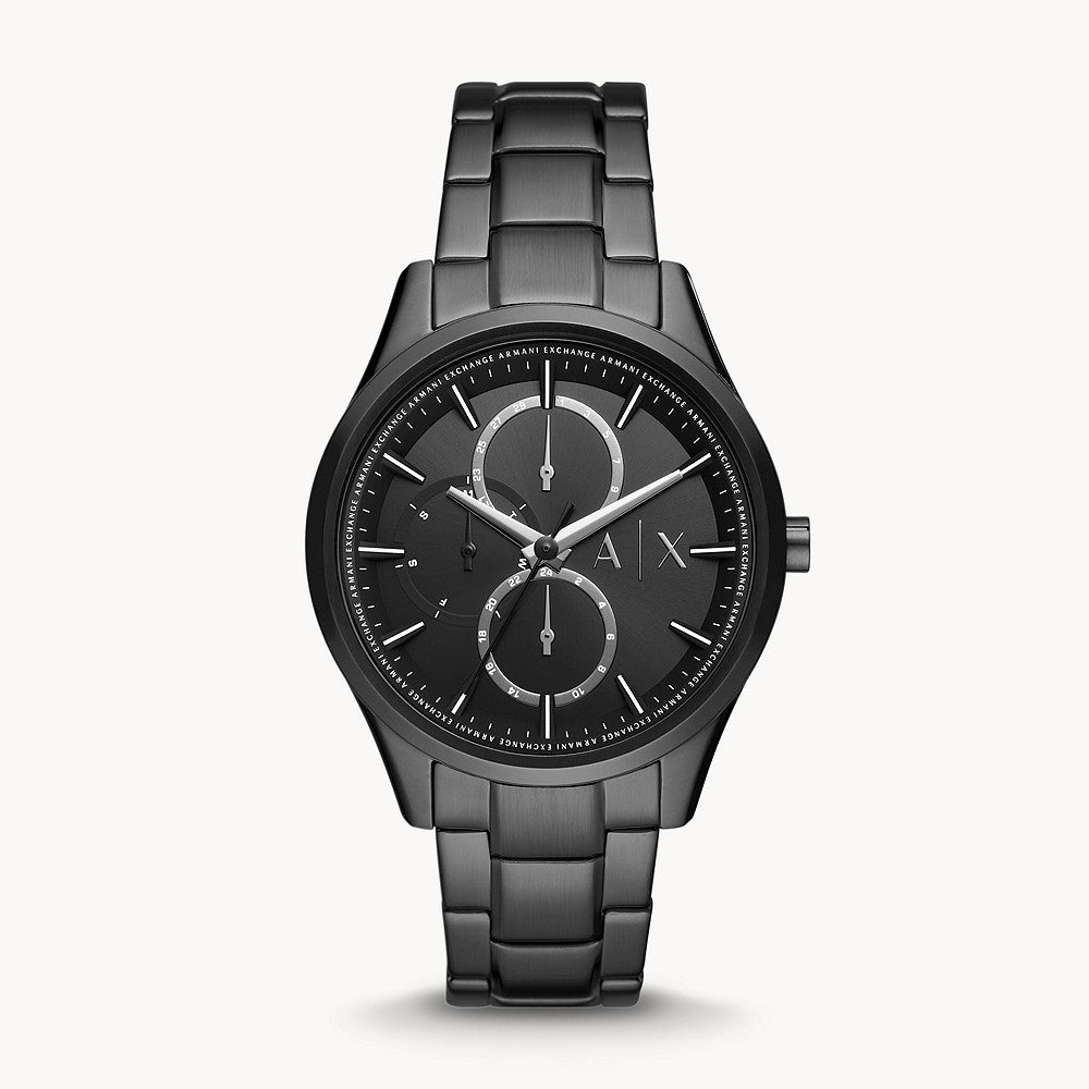 Armani Exchange Men s Multifunction Black Stainless Steel Watch