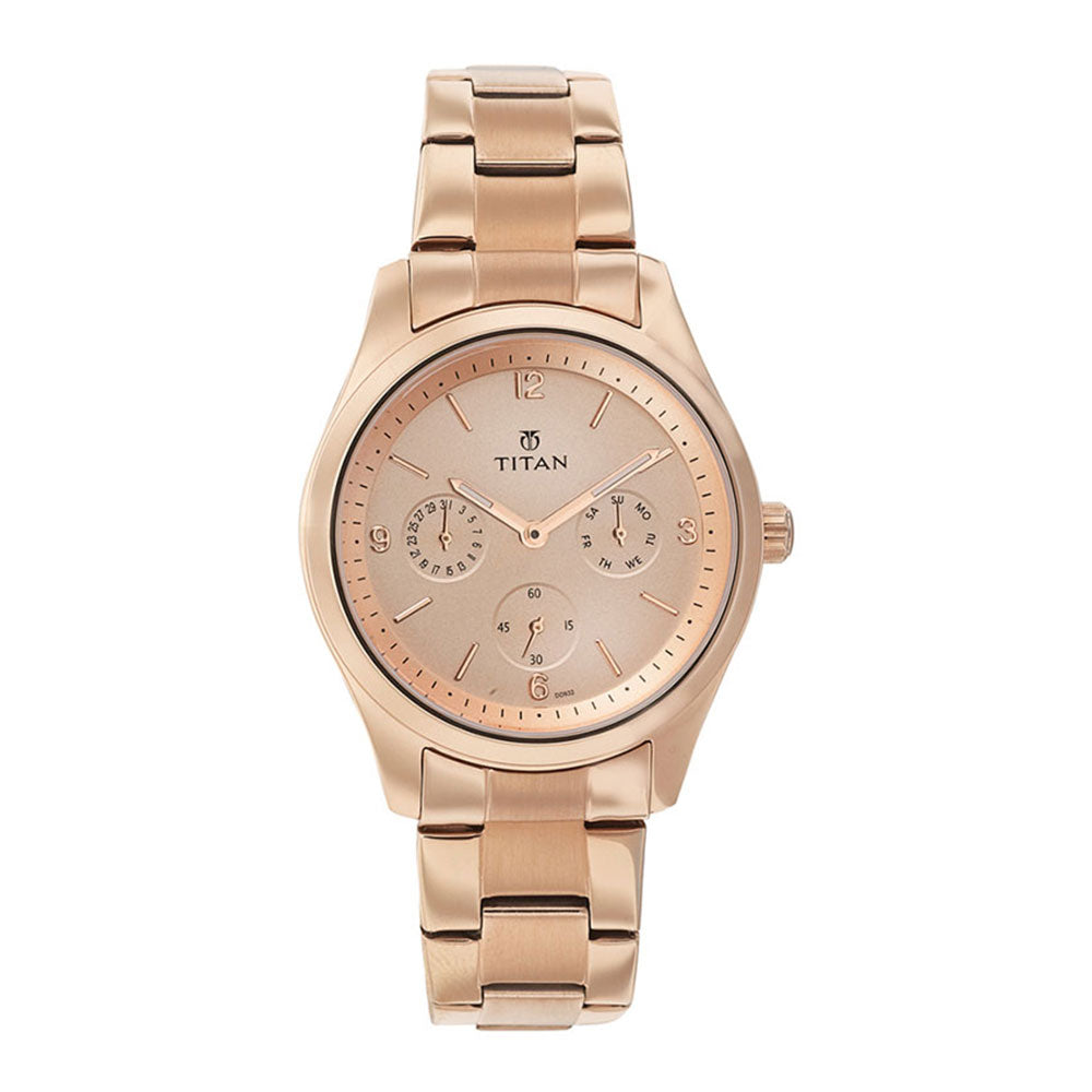 Titan Rose Gold Dial Analog Watch for Women