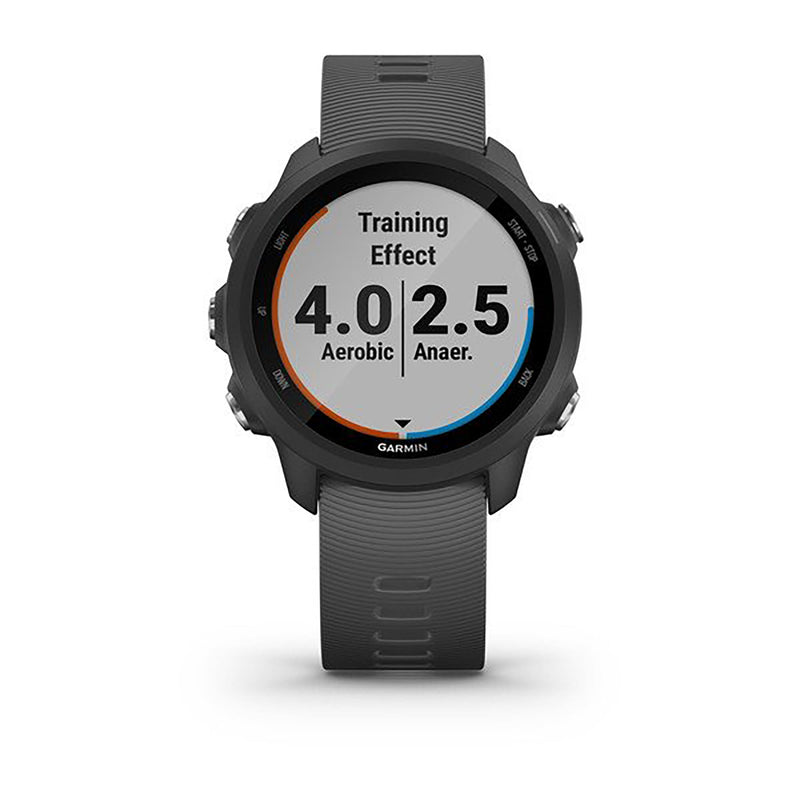 Garmin Forerunner 245 Silicone Gray Strap Full Color Display Dial Watch - 010-02120-10