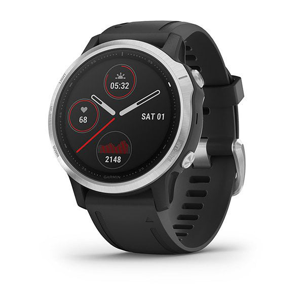 Garmin Fenix 6S Silicone Black Strap Full Color Display Dial Watch - 010-02159-01