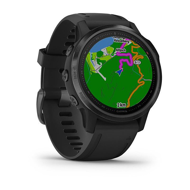 Garmin Fenix 6S Silicone Black Strap Full Color Display Dial Watch - 010-02159-14