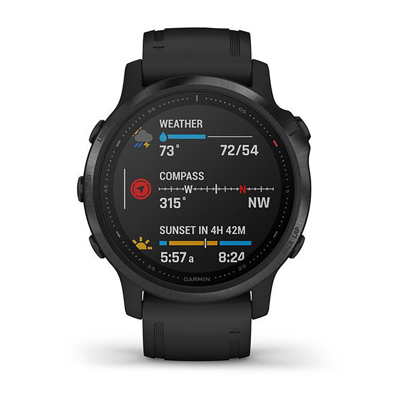 Garmin Fenix 6S Silicone Black Strap Full Color Display Dial Watch - 010-02159-14