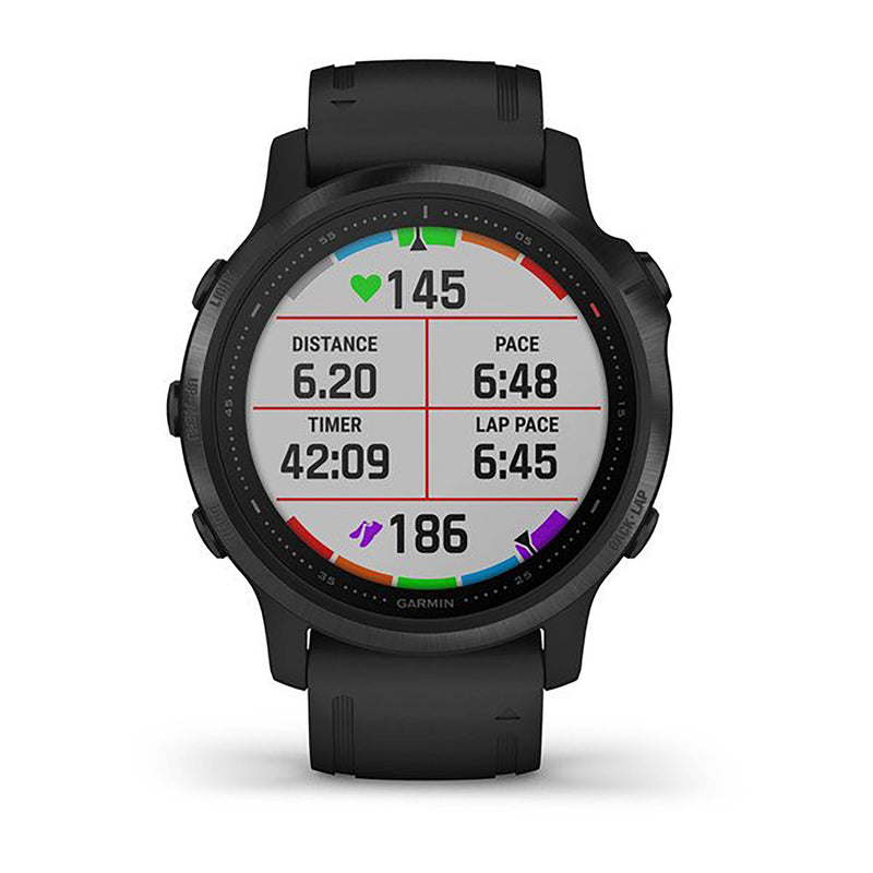 Garmin Fenix 6S Silicone Black Strap Full Color Display Dial Watch - 010-02159-14