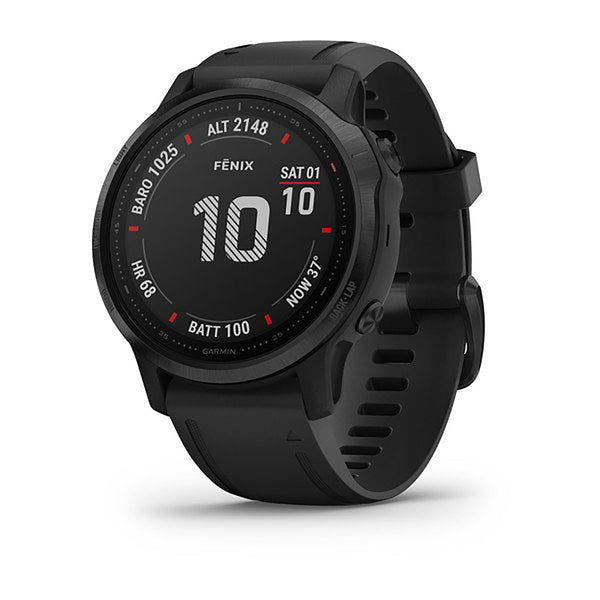 Garmin Fenix 6S Silicone Black Strap Full Color Display Dial Watch - 010-02159-14