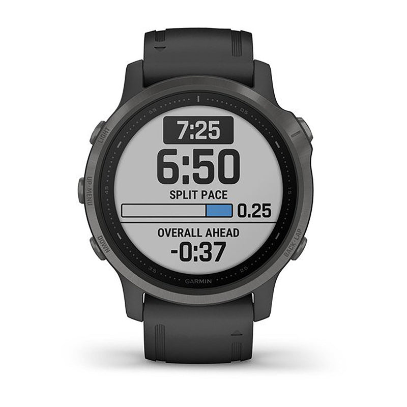 Garmin Fenix 6S Silicone Black Strap Full Color Display Dial Watch - 010-02159-25