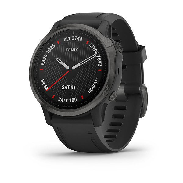 Garmin Fenix 6S Silicone Black Strap Full Color Display Dial Watch - 010-02159-25