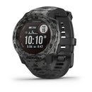 Garmin Instinct Solar Camo Edition Silicone Graphite Camo Strap Full Color Display Dial Watch - 010-02293-05