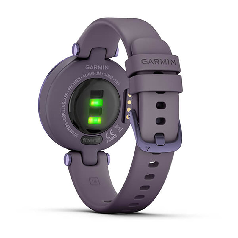 Garmin Lily Silicone Orchid Strap Full Color Display Dial Watch - 010-02384-12