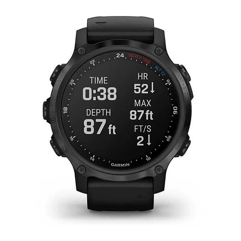 Garmin Descent Mk2 Silicone Black Strap Full Color Display Dial Watch - 010-02403-04