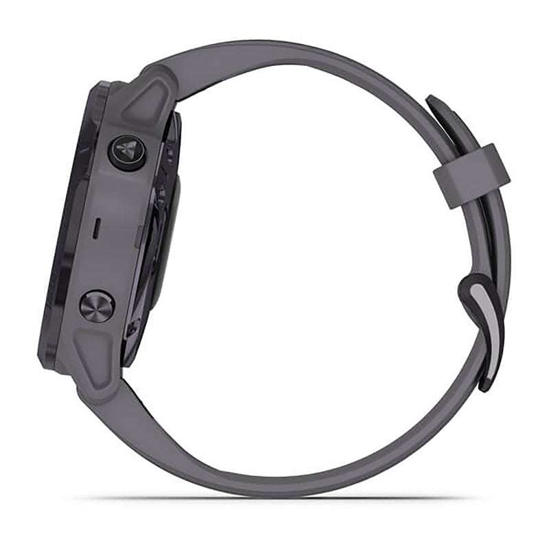 Garmin Fenix 6S Silicone Grey Strap Full Color Display Dial Watch - 010-02409-15