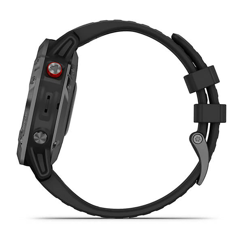 Garmin Fenix 6 Silicone Black Strap Full Color Display Dial Watch - 010-02410-15