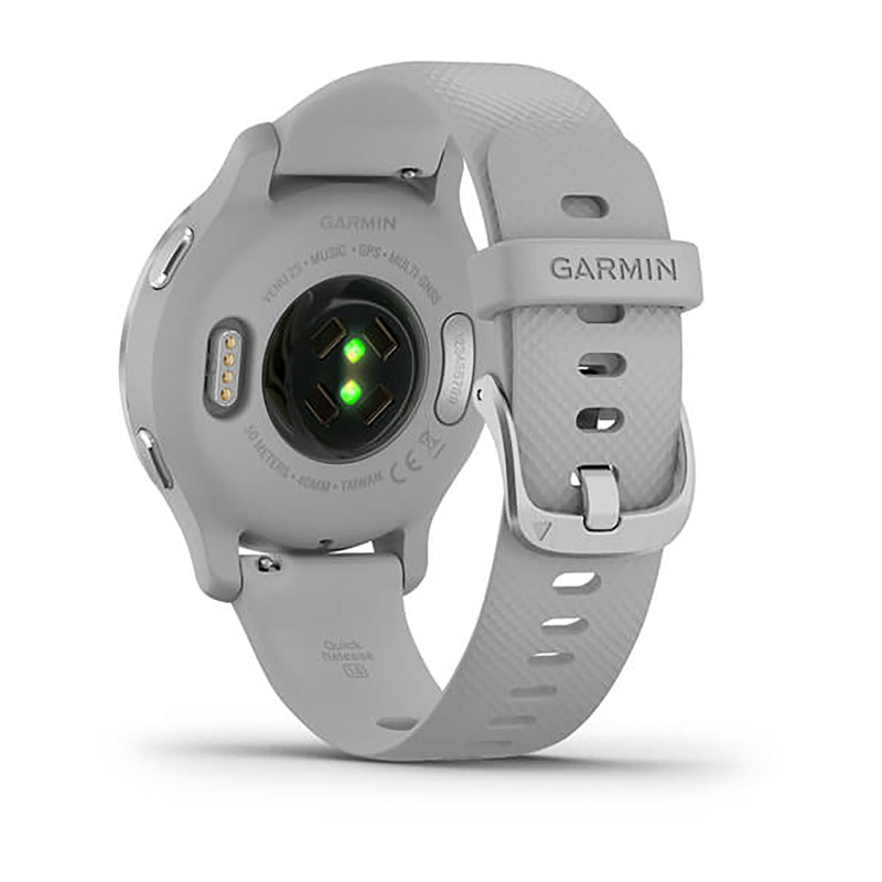 Garmin Venu 2 S Silicone Mist Gray Strap Full Color Display Dial Watch - 010-02429-12