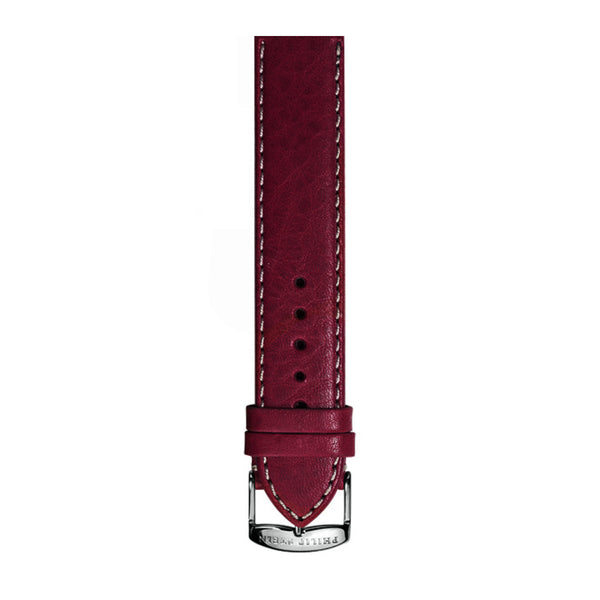 PHILIP STEIN Signature Burgundy Calf Stitched Strap Size 1