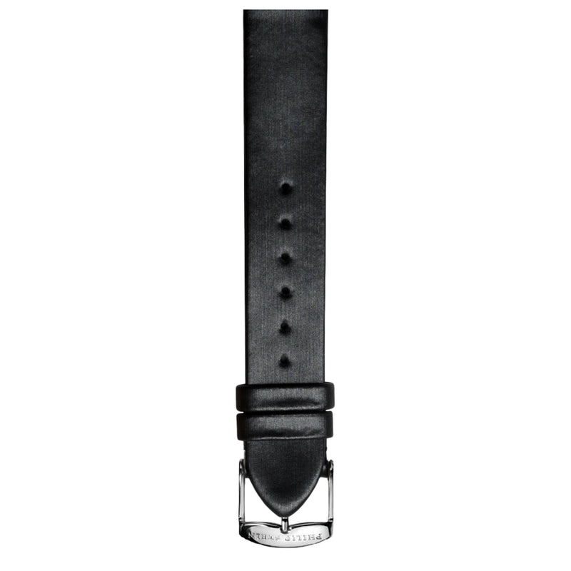 PHILIP STEIN Signature Black Silk Strap Size 1