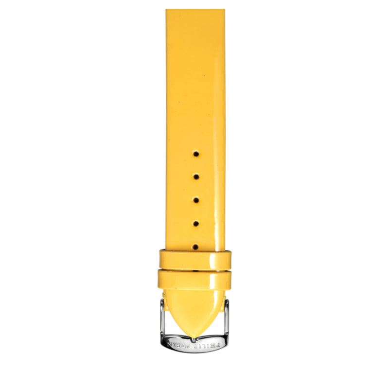 PHILIP STEIN Signature Yellow Patent Leather Strap Size 1