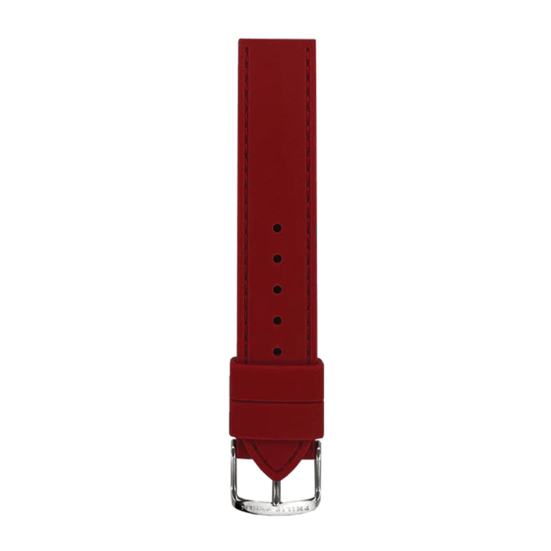 PHILIP STEIN Signature Red Silicone Stitched Strap Size 1