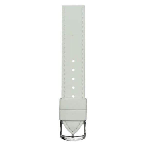 PHILIP STEIN Signature White Stitched Silicone Strap Size 1