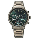 Titan Stellar Quartz Multifunction Green Dial Stainless Steel Strap Watch for Men
