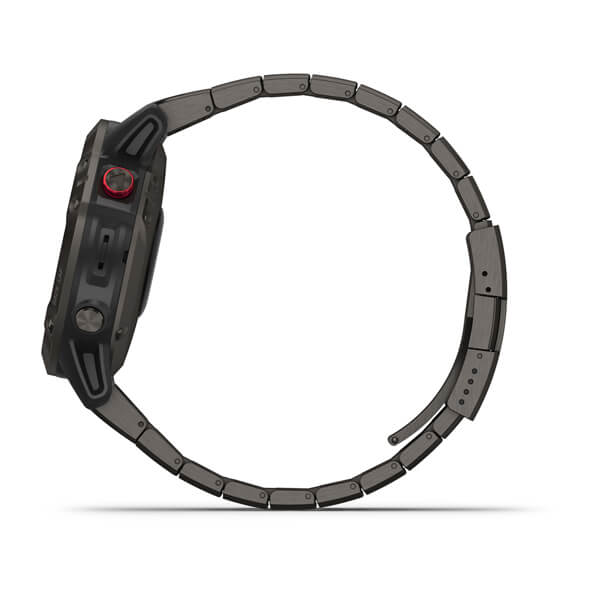 Garmin Fenix 6 Titanium Black Bracelet Full Color Display Dial Watch - 010-02410-23