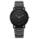 Titan Quartz Analog Black Dial Stainless Steel Strap Watch for Men