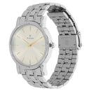 Titan Quartz Analog Silver Dial Stainless Steel Strap Watch for Men