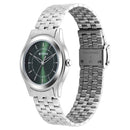 Titan Karishma Zing Quartz Analog Green Dial Stainless Steel Strap Watch for Men
