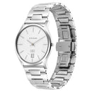 Titan Quartz Analog Silver Dial Stainless Steel Strap Watch for Men