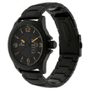 Titan Quartz Analog with Day and Date Black Dial Stainless Steel Strap Watch for Men