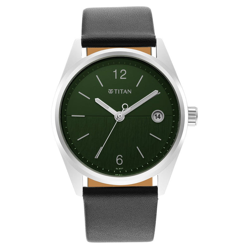 Neo Green Dial Analog with Date Watch for Men