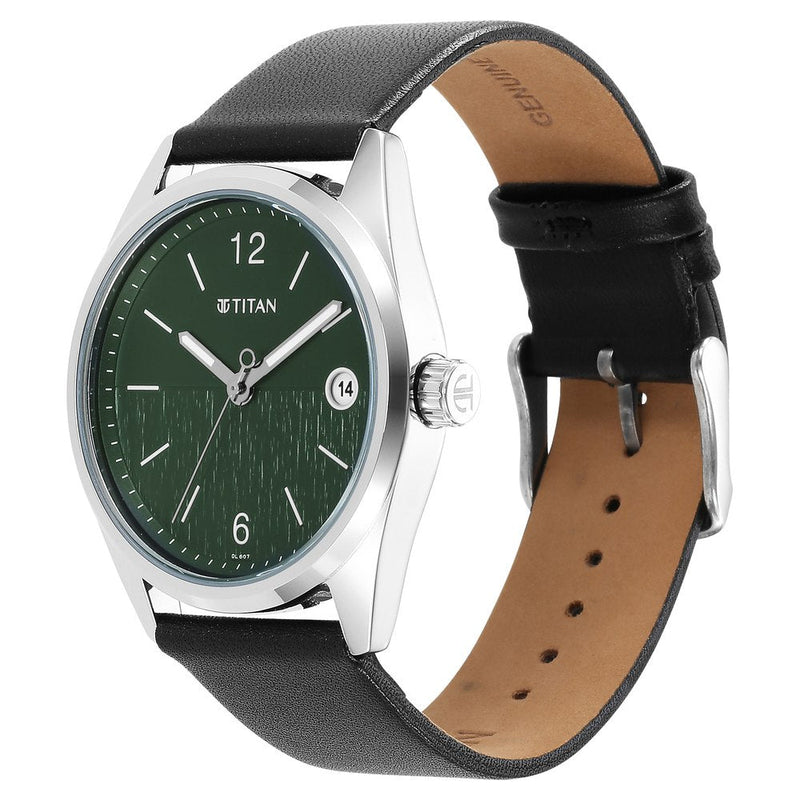 Neo Green Dial Analog with Date Watch for Men