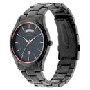 Titan Quartz Analog with Day and Date Black Dial Stainless Steel Strap Watch for Men