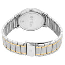 Titan Lagan White Dial Analog Day and Date Metal Strap Watch for Men