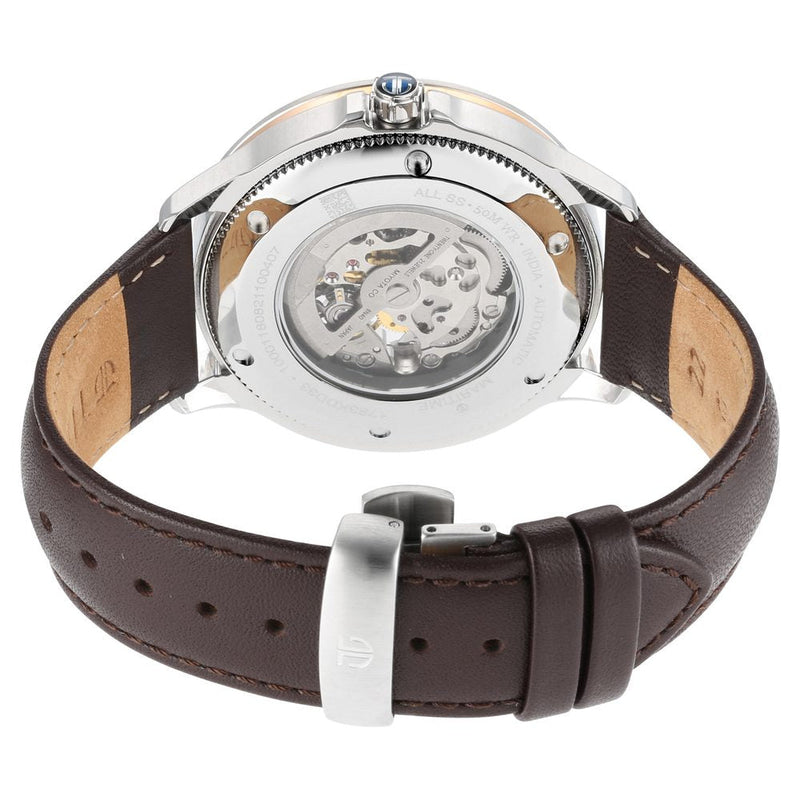 Titan Quartz Analog with Day and Date Anthracite Dial Leather Strap Watch for Men