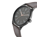 Titan Workwear Black Dial Analog Quartz Leather Strap watch for Men