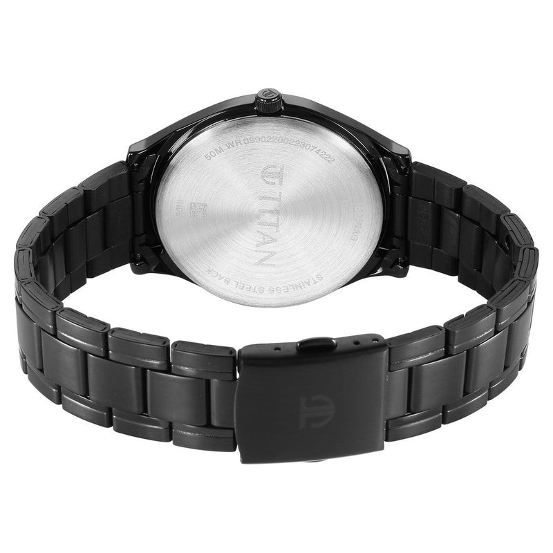 Titan Quartz Analog Silver Dial Watch for Men