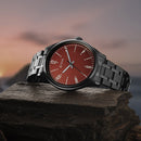 Titan Wrist Wit Quartz Analog Brown Dial Stainless Steel Strap Watch for Men