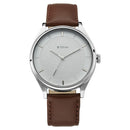 Titan Quartz Analog White Dial Leather Strap Watch for Men
