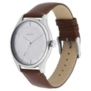 Titan Quartz Analog White Dial Leather Strap Watch for Men