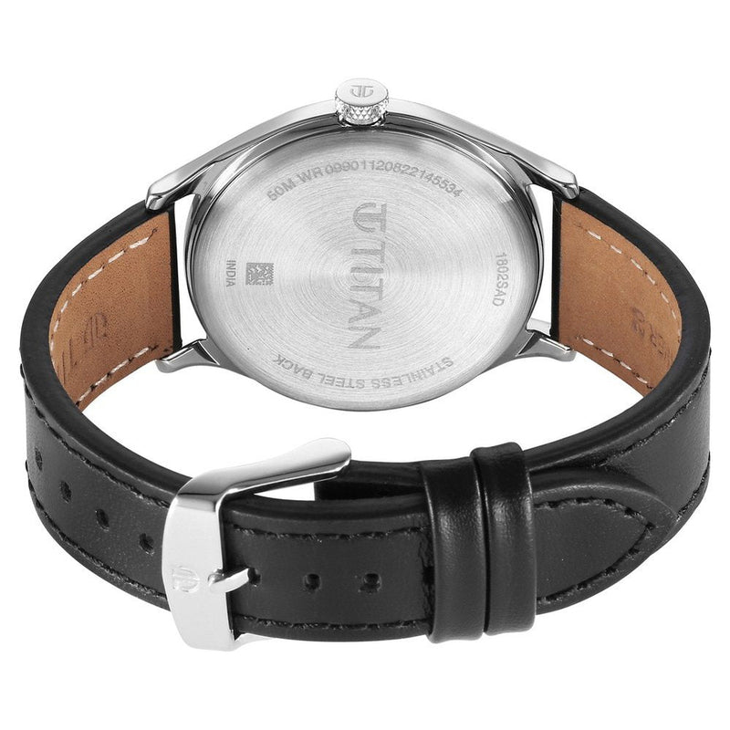 Titan Urban Green Dial Analog Leather Strap Watch for Men