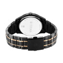 TITAN Marhaba Black Dial Metal Strap Watch