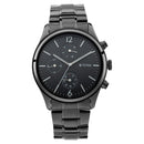 Titan Quartz Multifunction Black Dial Metal Strap Watch for Men